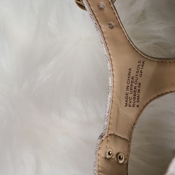 Lightly used Michael Kors Monogram Print Sandals - Picture 3 of 7